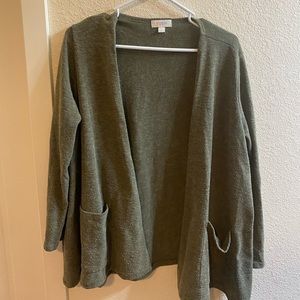 LuLaRoe Green Cardigan
